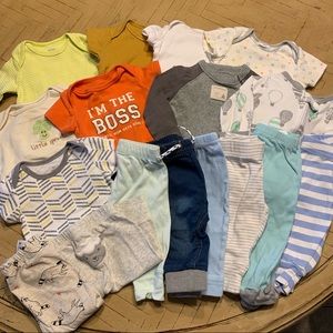 Baby Clothing Bundle 0-3M, 3M & 3-6M Boy Neutral